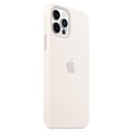 iPhone 12/12 Pro Apple Silikonowe Etui z MagSafe MHL53ZM/A - Biel