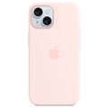 iPhone 15 Apple Silikonowe Etui z MagSafe MT0U3ZM/A - Jasny Róż