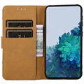 Samsung Galaxy A03 Core Etui-Portfel Glam Series - Drzewo Kwitnące / Błękit
