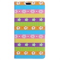 Samsung Galaxy S10 Etui-Portfel Seria Glam - Kwiaty