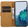 Etui-Portfel z Serii Glam Samsung Galaxy A53 5G - Drzewo Kwitnące / Błękit