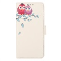 Etui-Portfel z Serii Glam Samsung Galaxy A73 5G - Sowy