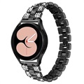 Samsung Galaxy Watch4/Watch4 Classic Glam Pasek ze Stali Nierdzewnej - Czerń