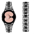 Samsung Galaxy Watch4/Watch4 Classic Glam Pasek ze Stali Nierdzewnej - Czerń