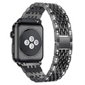 Apple Watch Series 7/SE/6/5/4/3/2/1 Pasek Glam - 41mm/40mm/38mm - Czerń