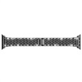 Apple Watch Series 7/SE/6/5/4/3/2/1 Pasek Glam - 45mm/44mm/42mm - Czerń