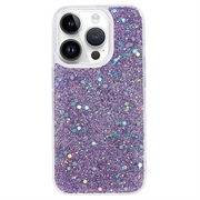 iPhone 15 Pro Max Etui z TPU Glitter Flakes
