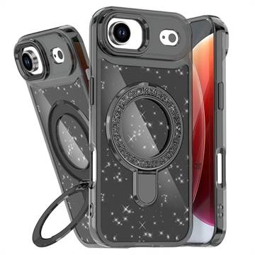 Hybrydowe etui iPhone Air Glitter z podpórką - kompatybilne z MagSafe
