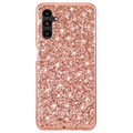 Hybrydowe Etui z Serii Glitter do Samsung Galaxy A13 5G - Różowe Złoto