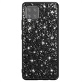 Hybrydowe Etui z Serii Glitter do Samsung Galaxy A42 5G - Czerń