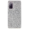 Hybrydowe Etui z Serii Glitter do Samsung Galaxy S20 FE - Srebrny