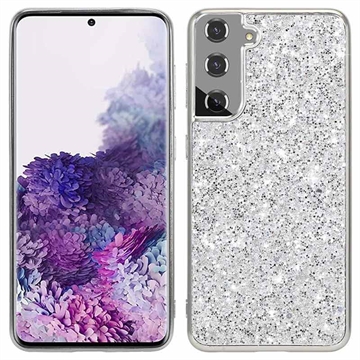 Hybrydowe Etui z Serii Glitter do Samsung Galaxy S21 FE 5G - Srebrny
