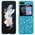 Hybrydowe Etui z Serii Glitter do Samsung Galaxy Z Flip5 - Błękit