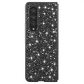 Hybrydowe Etui z Serii Glitter do Samsung Galaxy Z Fold3 5G - Czerń