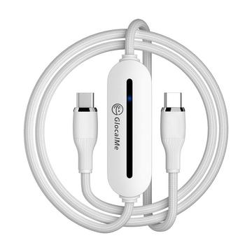 GlocalMe UniCord 4G/LTE Przenośny hotspot Wi-Fi i kabel do szybkiego ładowania - 65W - Biały