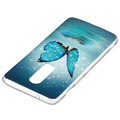 Świecące w Ciemności Etui z TPU do OnePlus 6 - Niebieski Motyl
