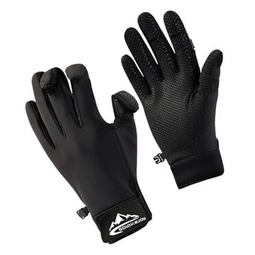 Rękawice wędkarskie Golovejoy DB68 z palcami typu flip-fingers i antypoślizgowym uchwytem - XL - czarne