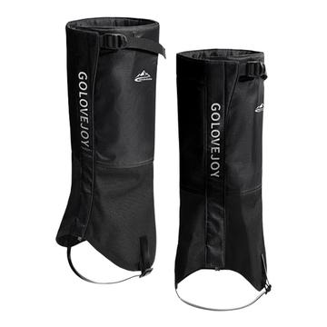 Wodoodporne getry na nogi Golovejoy HX39 - pluszowa podszewka do wędrówek, wspinaczki i jazdy na nartach - XL - czarne