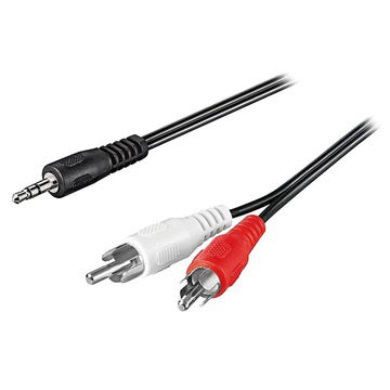 Kabel Audio Adapter Goobay 3.5mm / 2 x RCA  - 1.5m