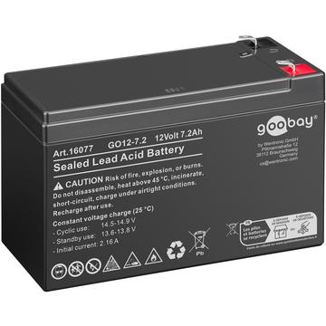 Goobay GO12-7.2 12V akumulator ołowiowy - 7200mAh