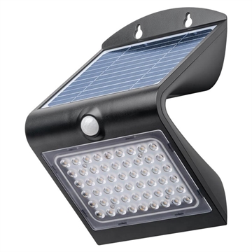 Goobay LED Solarna lampa ścienna z czujnikiem ruchu - 4W - Czarny
