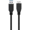 Kabel Goobay Micro USB-B - USB 3.0 - 0,5 m - czarny
