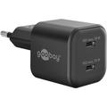 Goobay Nano GaN Dual USB-C PD Szybka ładowarka 35W
