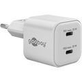 Goobay Nano GaN Dual USB-C PD Szybka ładowarka 35W