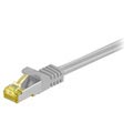 Owalny kabel sieciowy S/FTP CAT7 Goobay - 1.5m - Szary