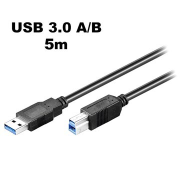 Kabel Goobay SuperSpeed USB 3.0 Typ-A / USB 3.0 Typ-B - 5m