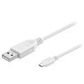 Kabel Goobay USB 2.0 / MicroUSB - Biały