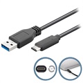 Goobay Kabel USB 3.0 / USB Typu C - 0.5m - Czarny