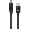Kabel Goobay USB-C do Mini USB-B - 0,5 m, USB 2.0 - czarny