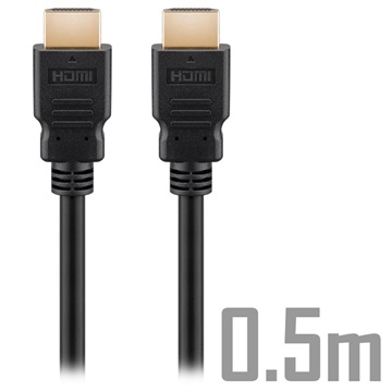 Kabel HDMI 2.1 8K Goobay Ultra High Speed - 0.5m - Czarny