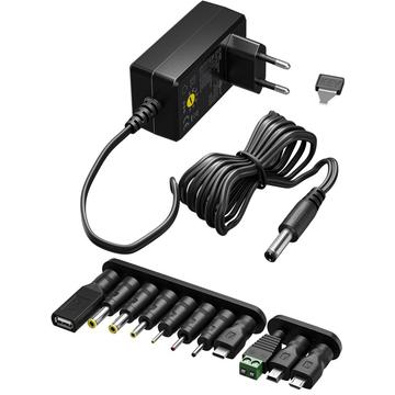 Uniwersalny zasilacz Goobay z 11 wymiennymi adapterami - 3-12V