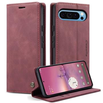 Google Pixel 10 Pro XL Etui z Portfelem Caseme 013 - Czerwone Wino