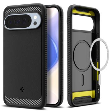 Google Pixel 10 Pro XL Etui z TPU Spigen Rugged Armor Mag - Czerń