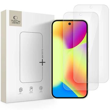 Hartowane szkło ochronne na ekran Google Pixel 9/9 Pro/10/10 Pro Tech-Protect Glass Fit+ - 2 szt. - Przezroczysty