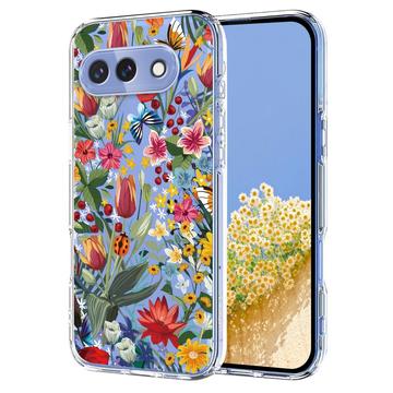 Etui TPU z kwiatowym wzorem na Google Pixel 10a - Lilie
