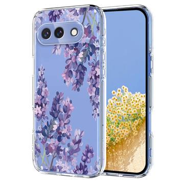 Etui TPU z kwiatowym wzorem na Google Pixel 10a - Wisteria