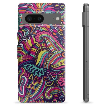 Etui TPU - Google Pixel 7 - Abstrakcyjne Kwiaty