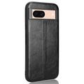 Google Pixel 8a Powlekane Hybrydowe Etui - Czarny