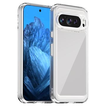 Google Pixel 9, Pixel 9 Pro Pokrowiec Anti-Shock Hybrid - Transparentny