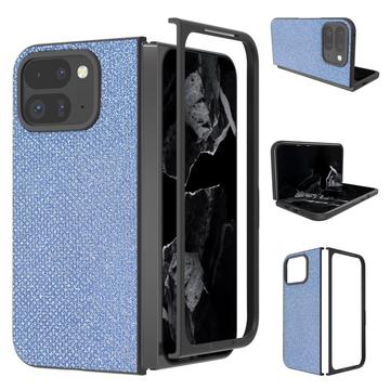 Google Pixel 9 Pro Fold Hybrydowe etui z teksturą kryształu górskiego - niebieski