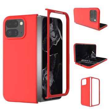 Google Pixel 9 Pro Fold Gumowane Etui z Tworzywa - Czerwień