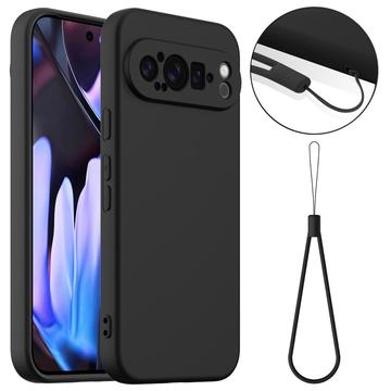 Google Pixel 9 Pro XL Etui z Płynnego Silikonu - kompatybilne z MagSafe - Czarne