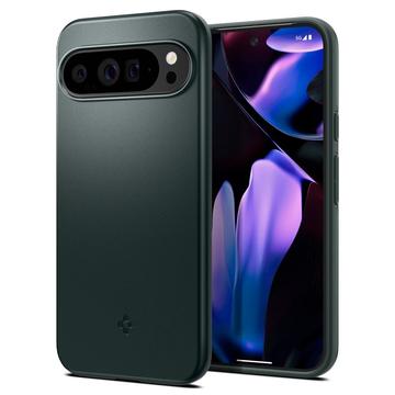 Google Pixel 9 Pro XL Hybrydowe Etui Spigen Thin Fit - Ciemna Zieleń