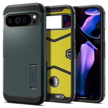 Google Pixel 9 Pro XL Etui Spigen Tough Armor - Ciemna Zieleń