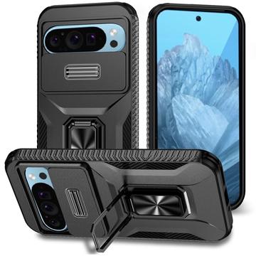 Google Pixel 9/9 Pro Hybrydowe Etui z Pierścieniem Obrotowym z Osłoną Aparatu