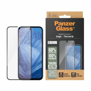 Szkło Hartowane PanzerGlass Ultra-Wide Fit EasyAligner Google Pixel 9a - Czarna Krawędź